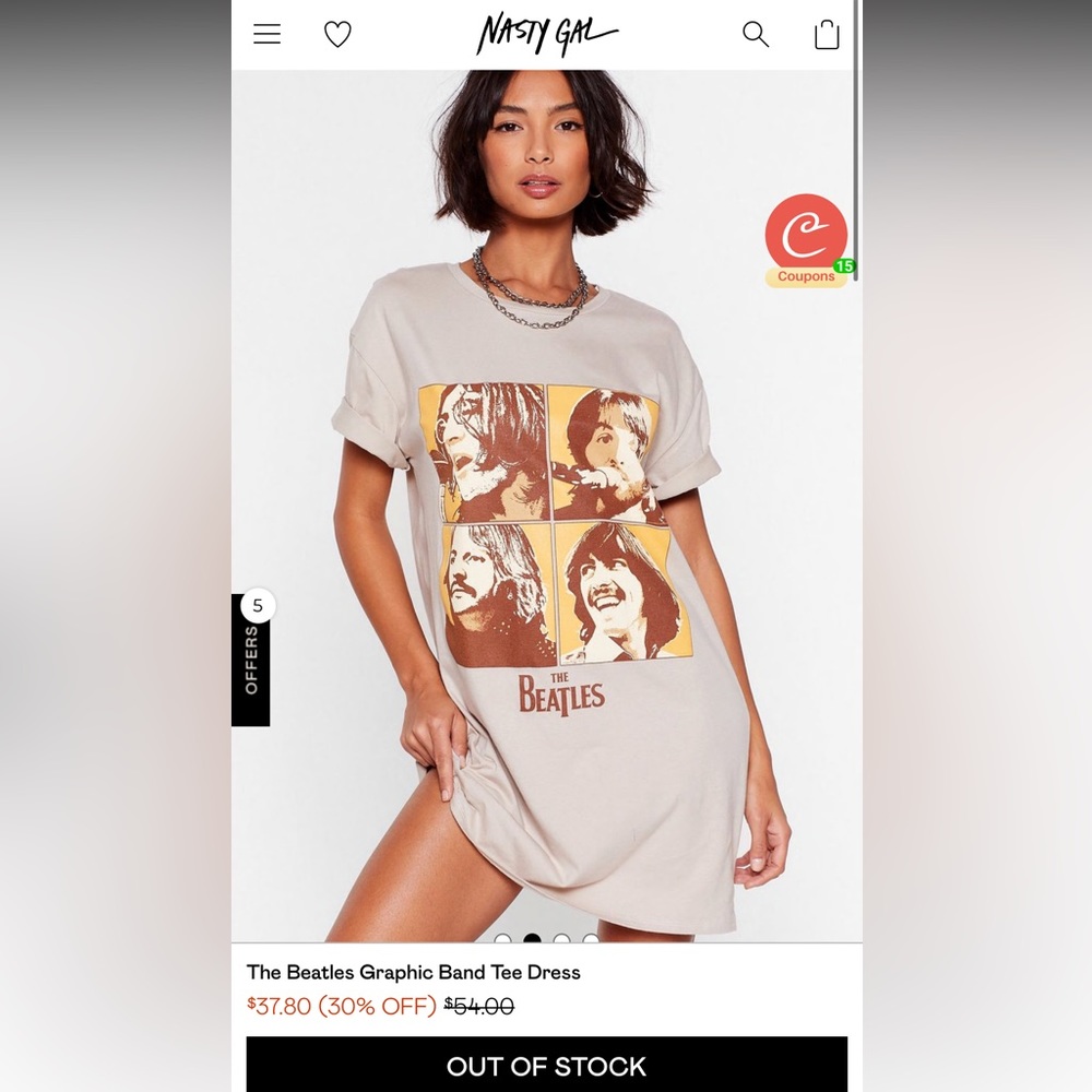 Beatles T-shirt Dress